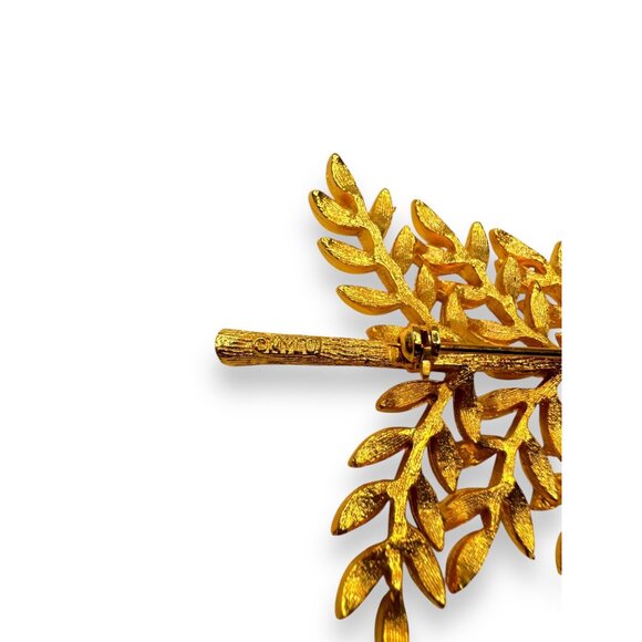 Vintage MYLU NYC Christmas Tree Brooch Aurora Borealis Crystals - Picture 3 of 6